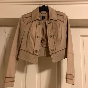White House Black Market, 0, Tan short Jacket